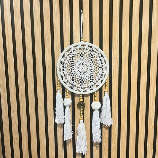 Crochet 2-Tier Dreamcatcher with Tassles & Coins