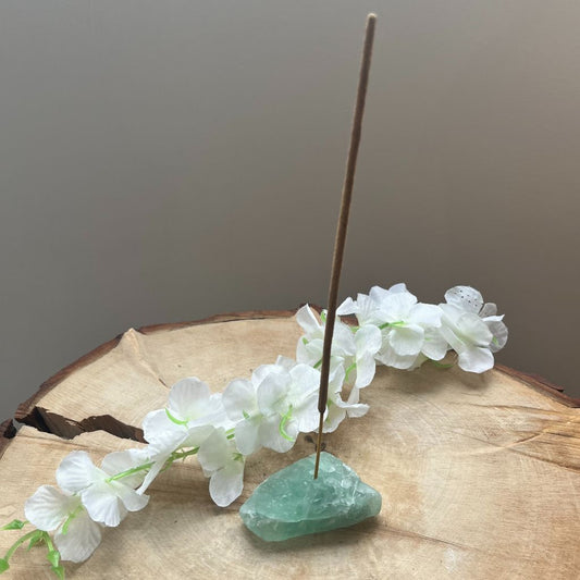 Aventurine rough stone incense holder