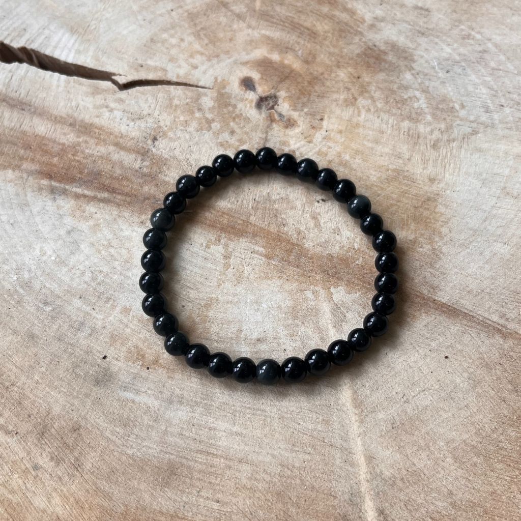 Black onyx gemstone bracelet