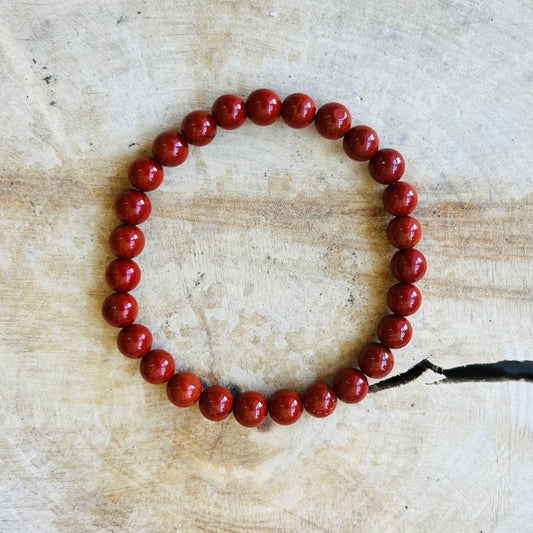 Jasper gemstone beaded bracelet