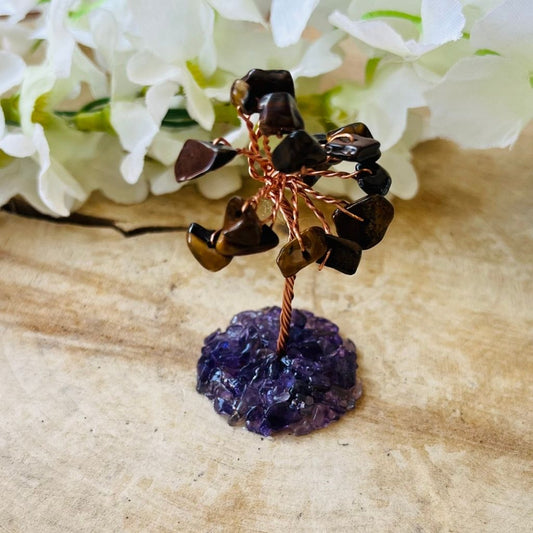 Mini crystal gem tree - Tigers eye