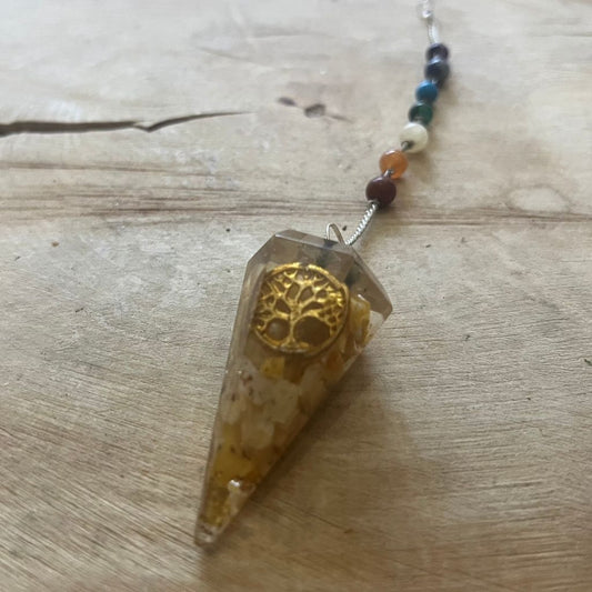 Orgonite Power Chakra Pendulum Tree of Life