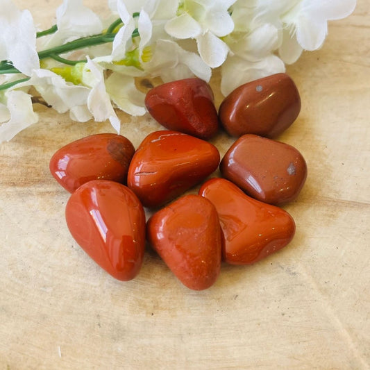 Red jasper polished gemstone