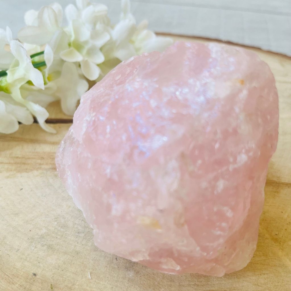 Rose quartz rough large