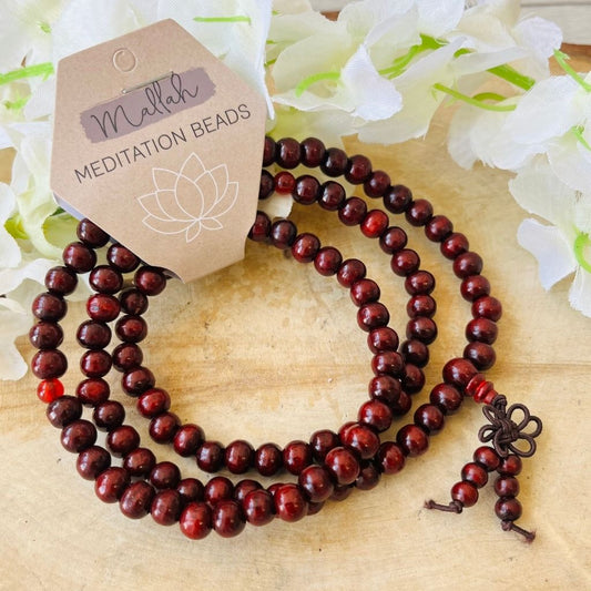 Wooden Mallah meditation beads