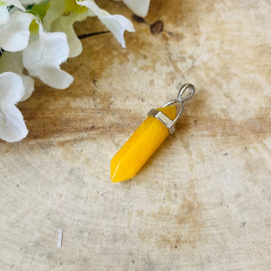 Yellow Aventurine Point Pendant