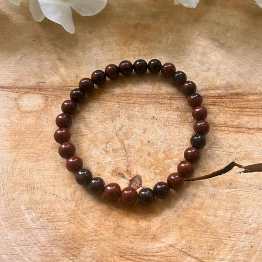 Garnet Bead Gemstone Bracelet